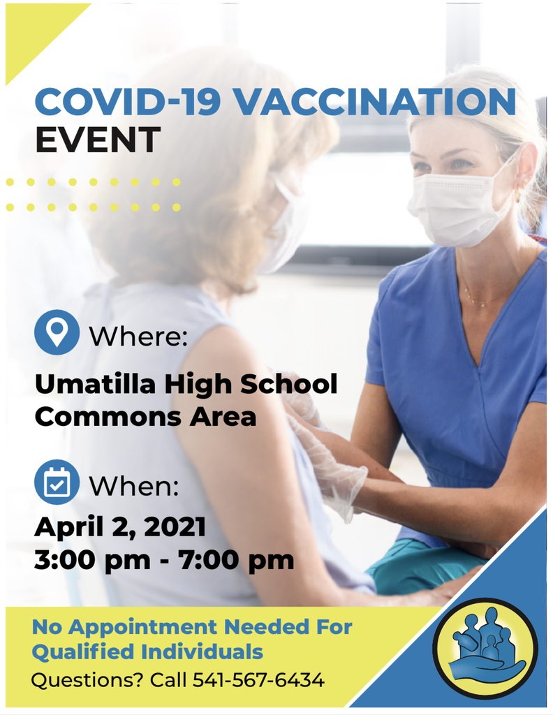 English Flyer for COVID Vaccination Event 