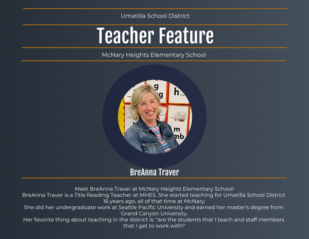 Umatilla School District Teacher Feature