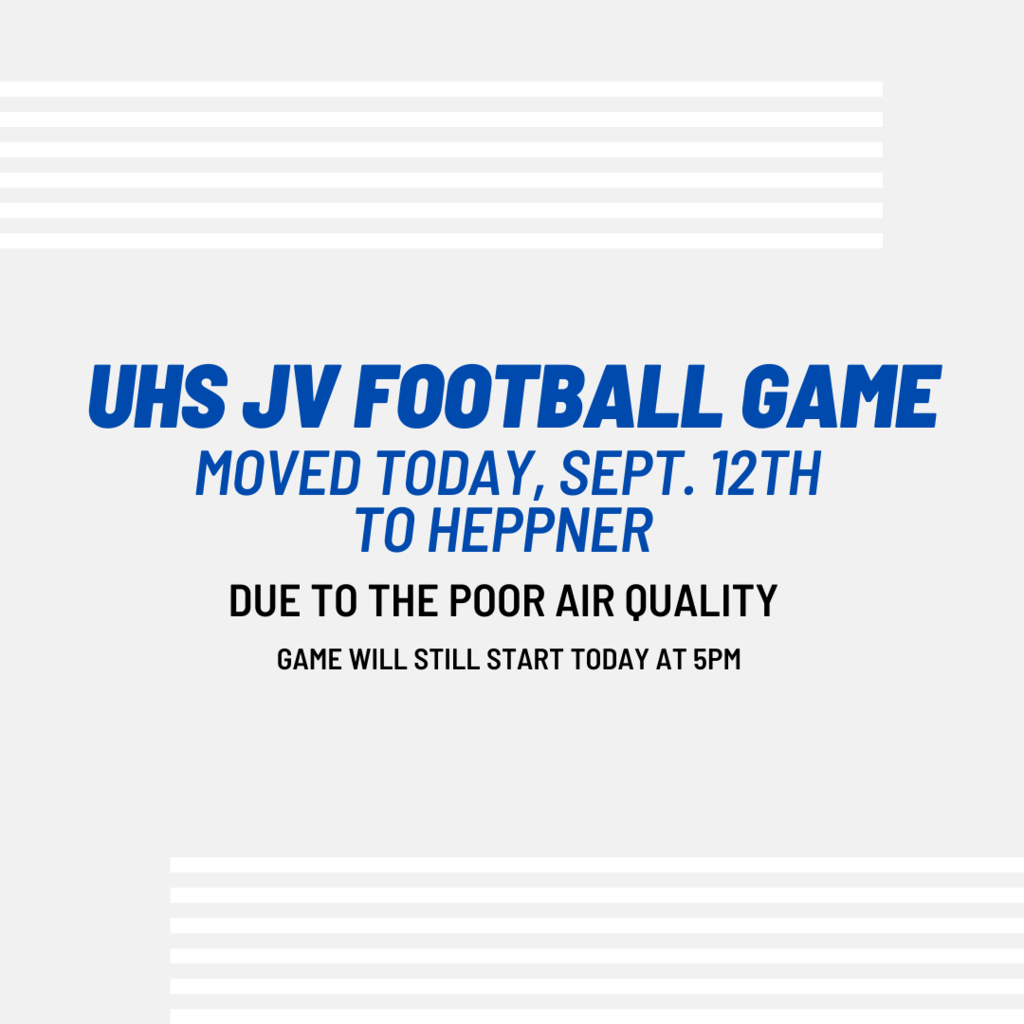 JV Football Game moved