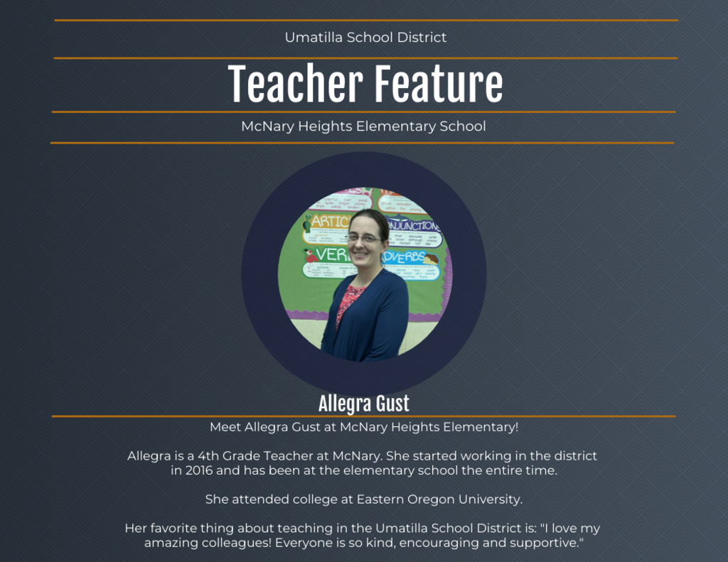 Umatilla School District Teacher Feature