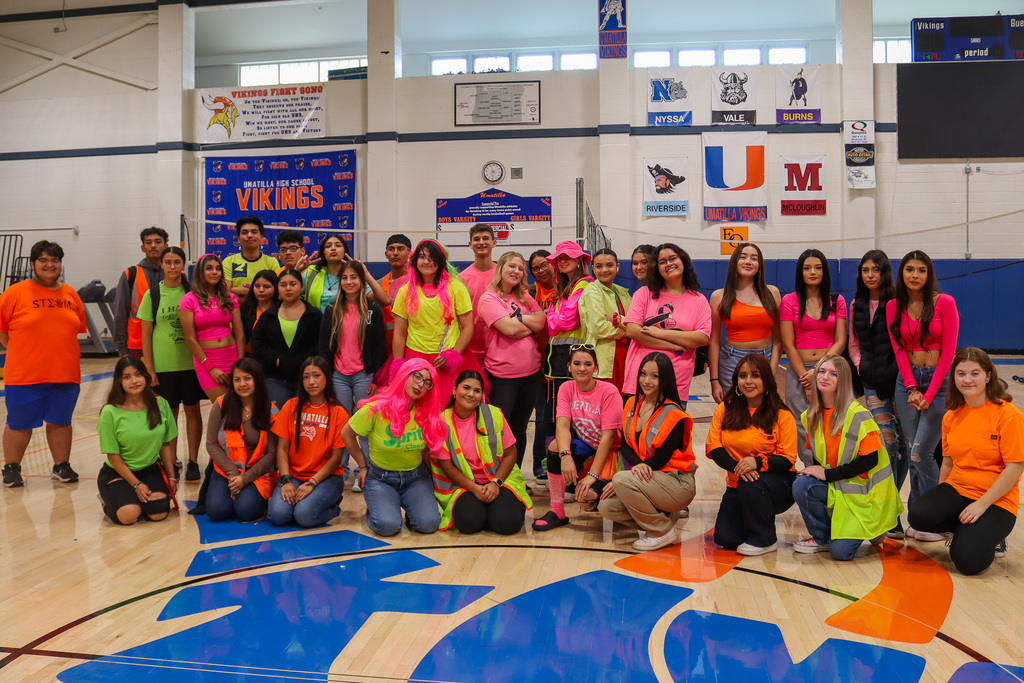 Neon Day Group Photo at UHS