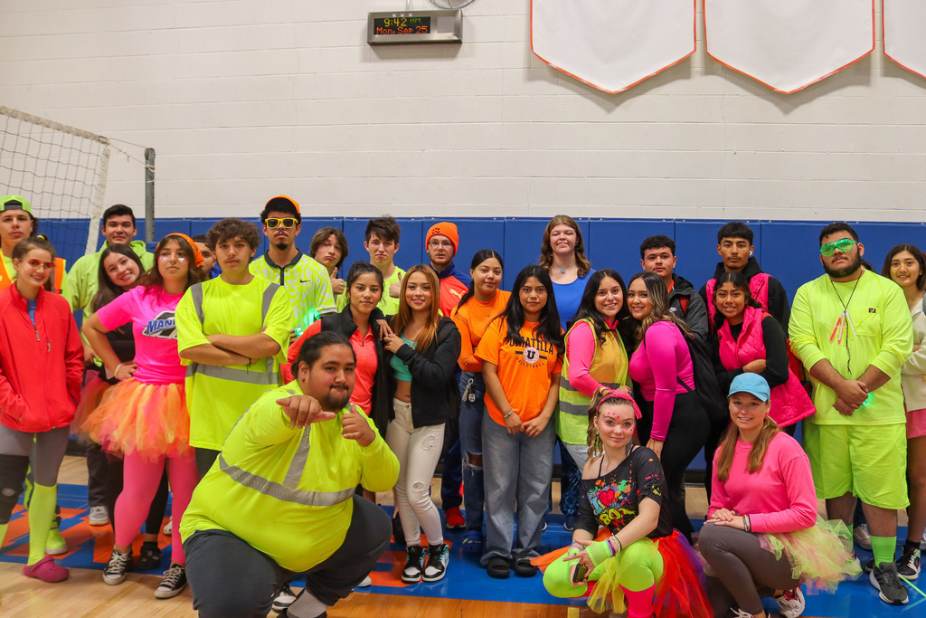 Neon Day group photo at UHS